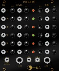 Eurorack Module Macrame black panel from Nonlinearcircuits