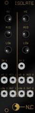 Eurorack Module Isolate black panel from Nonlinearcircuits