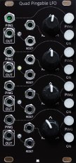 Quad Pingable LFO - Black Panel