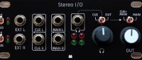 Stereo I/O 1U - Black Panel
