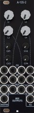 A-135-2 Quad VCA / VC Mixer - Black Panel