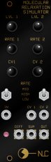 Eurorack Module Molecular Relaxation Simulator - black panel from Nonlinearcircuits