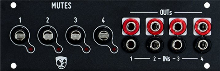 Eurorack Module Mutes mk2 (1U) from DivKid