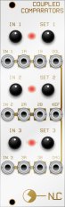 Eurorack Module Coupled Comparators (white panel) from Nonlinearcircuits