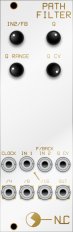 Eurorack Module Path Filter white panel from Nonlinearcircuits