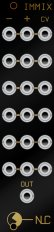 Eurorack Module IMMIX black panel from Nonlinearcircuits