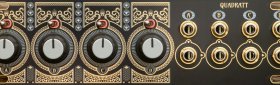 Quadratt 1U - Damascene - Black Panel