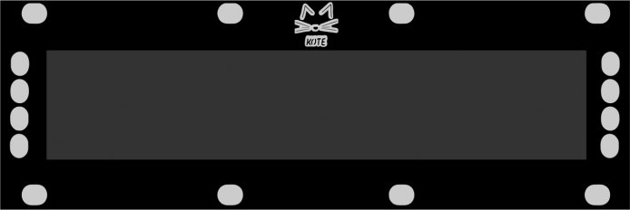 Eurorack Module 3u to 1u Adapter (Intellijel) Black from Other/unknown