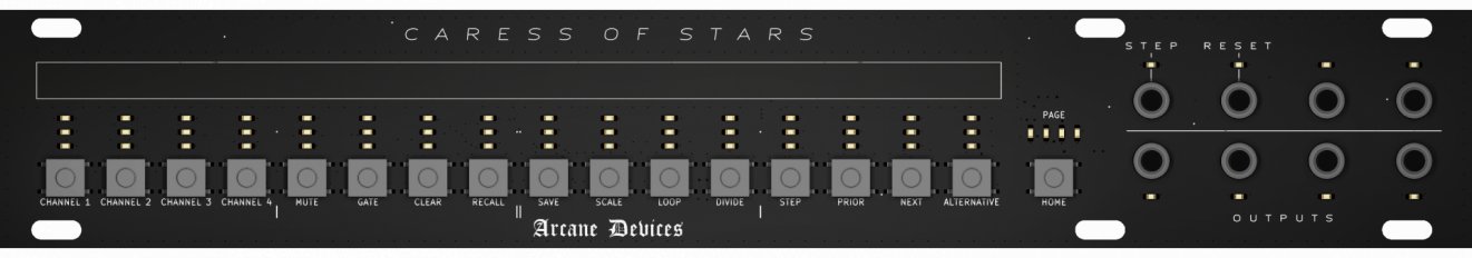 Eurorack Module Caress of Stars from Arcane Devices