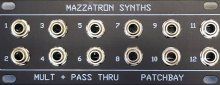 Mult + Pass Thru 1U Patchbay