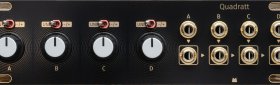 Quadratt 1U - Golden Disco - black & gold panel
