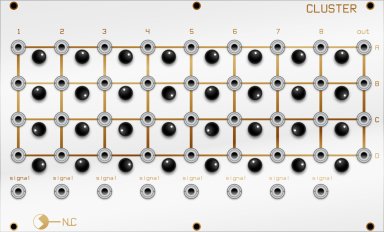 Eurorack Module Cluster from Nonlinearcircuits