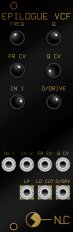 Eurorack Module Epilogue VCF black panel from Nonlinearcircuits