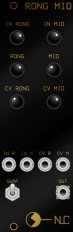 Eurorack Module Rong Mid black panel from Nonlinearcircuits