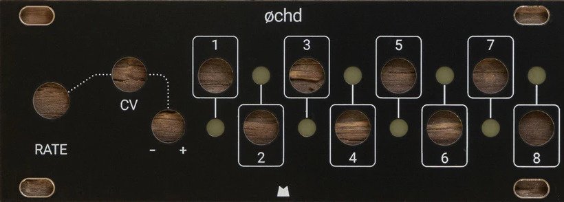 Mörk Modules Ochd 1U black panel - Eurorack Module on ModularGrid