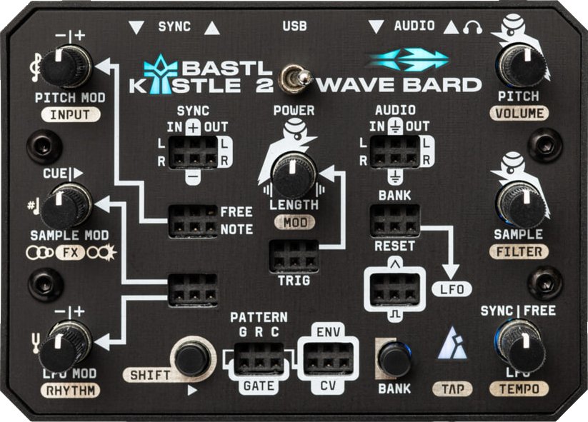Bastl Instruments Kastle 2 Wave Bard - Pedal on ModularGrid