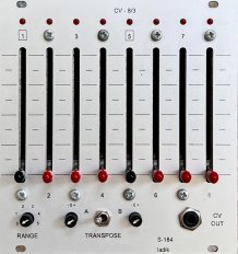 S-184 CV-8/3 outputs ...for S-180 w. sliders 